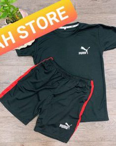 Đồ Bộ Thể Thao Nam Puma Phong Cách Hàn Quốc Màu Đen