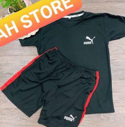 Đồ Bộ Thể Thao Nam Puma Phong Cách Hàn Quốc Màu Đen