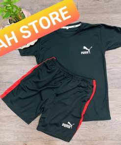 Đồ Bộ Thể Thao Nam Puma Phong Cách Hàn Quốc Màu Đen