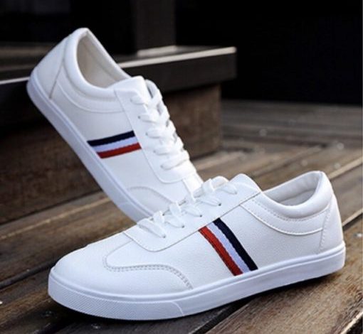 Giày Thể Thao Nam – Giày Sneaker kiểu Hàn Quốc Mã G03 Màu Trắng