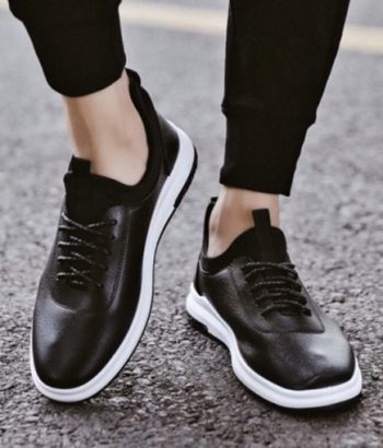 Giày Thể Thao Nam – Giày Sneaker kiểu Hàn Quốc Mã G04 Màu Đen