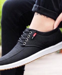 Giày Thể Thao Nam – Giày Sneaker kiểu Hàn Quốc Mã G05-1 Màu Đen