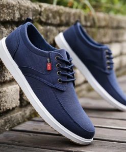 Giày Thể Thao Nam – Giày Sneaker kiểu Hàn Quốc Mã G05-2 Màu Xanh Đen
