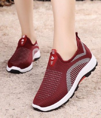 Giày Thể Thao Nữ – Giày Sneaker Nữ kiểu Hàn Quốc Mã G01 Màu Đỏ