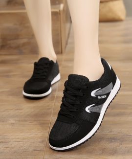 Giày Thể Thao Nữ – Giày Sneaker Nữ kiểu Hàn Quốc Mã G02 Màu Đen Trắng