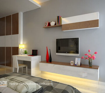Thiết kế chung cư căn hộ 73.2m2 tại Golden Palace
