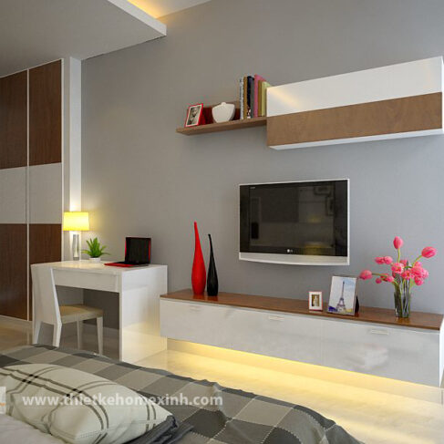 Thiết kế chung cư căn hộ 73.2m2 tại Golden Palace
