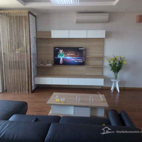 Thiết kế phòng khách Chị Dung