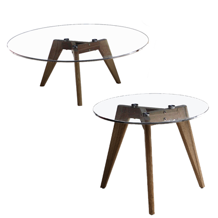 Bộ Bàn Coffee MOON NS0192 0.8M Và NS0192 0.5M Sồi