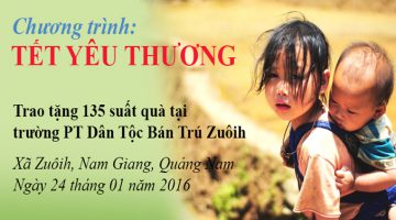 Danh sách mạnh thường quân Chương trình “Zuôih – Tết Yêu Thương” 2016