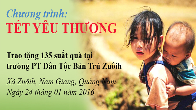 Danh sách mạnh thường quân Chương trình “Zuôih – Tết Yêu Thương” 2016