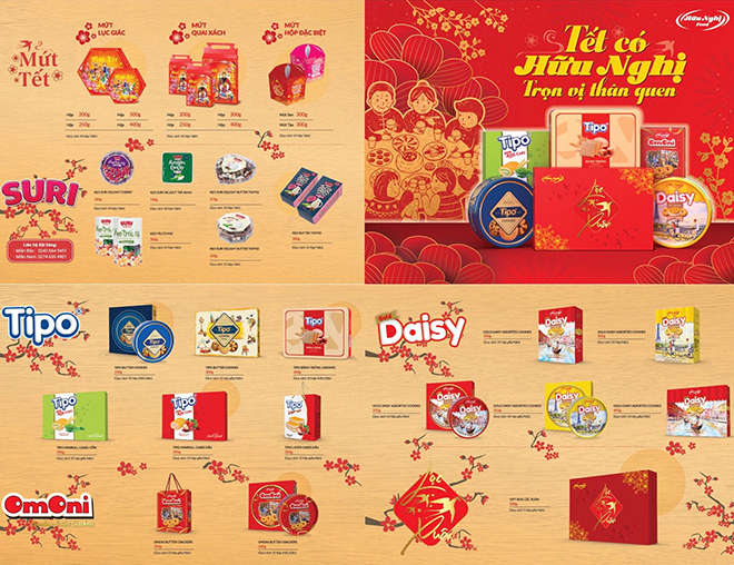 Mua quà tết với giá siêu ưu đãi qua kênh online từ Hữu Nghị Food