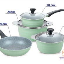 BỘ NỒI CHỐNG DÍNH ECORAMIC SKY POT SET